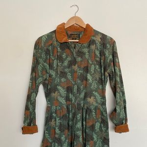 VINTAGE Eddie Bauer corduroy dress